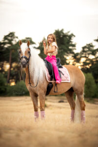 Haflinger met meisje